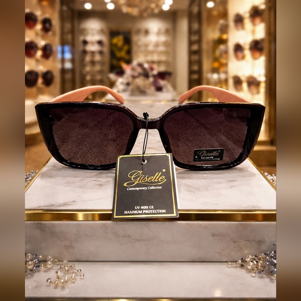 Sunglasses With Pink Quilted Arms
